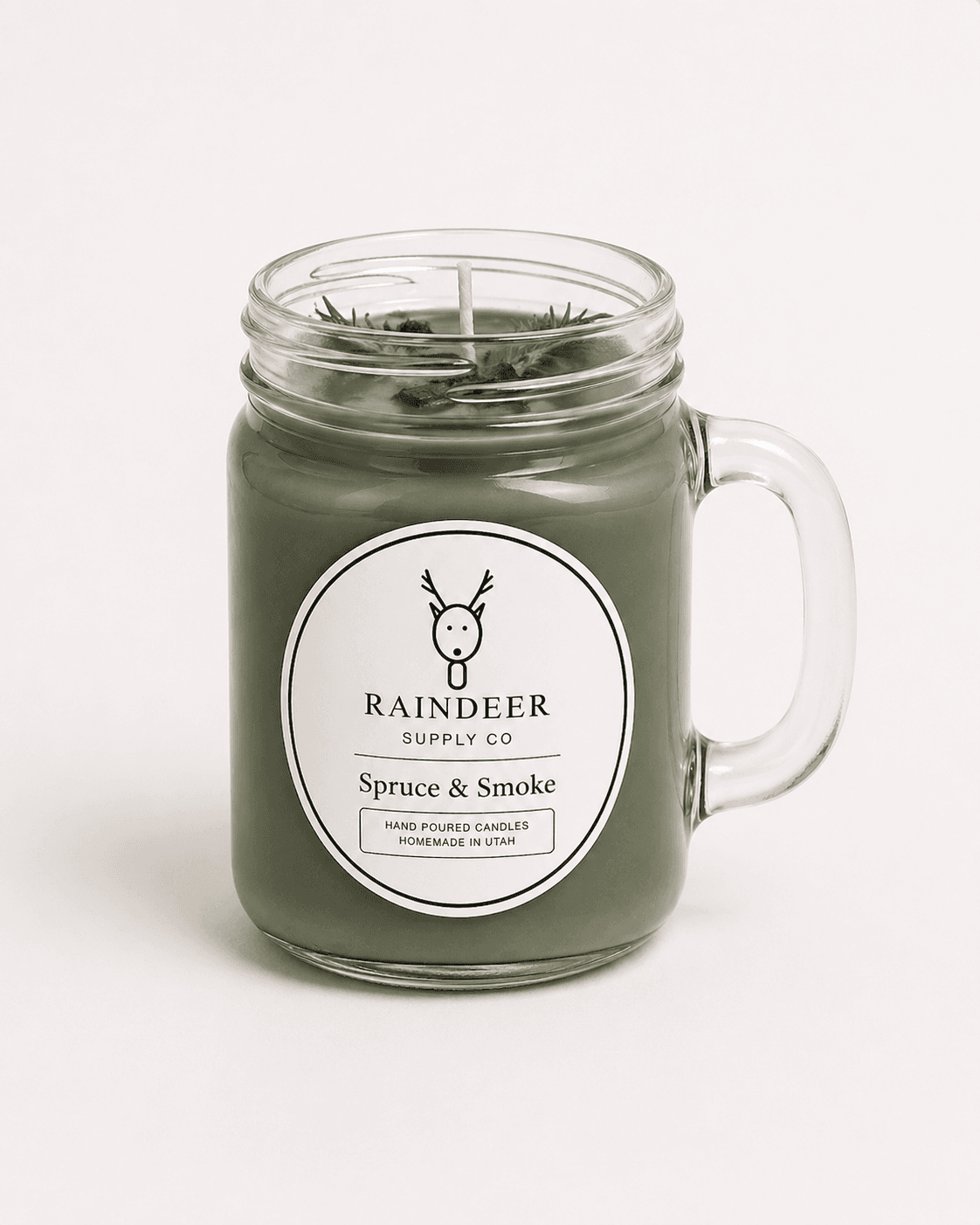 Spruce & Smoke candle by Raindeer Supply Co